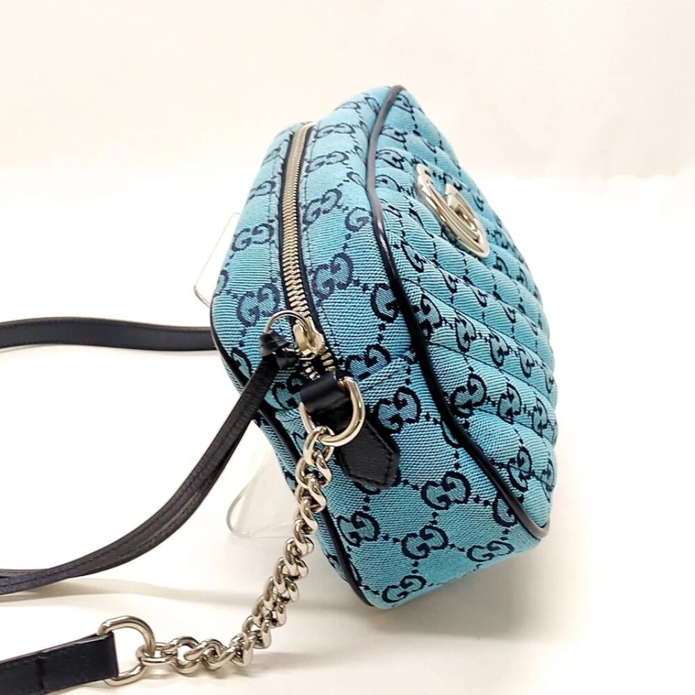 Gucci Crossbody bag Blue Canvas 850-042425 - Picture 4 of 14